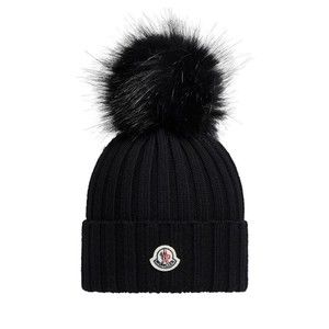 Moncler Wool Hat With Pom Pom - NWT